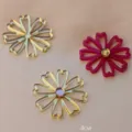 Acrylic flower cake toppers 4cm cute dessert decorations for birthday party wedding festival. - Acrylic Flower 3-Piece Set 1 (Diameter Approx 4CM)
