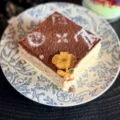 Goldene Acryl Blume Tortenaufsatz Detailansicht, Desserttisch Party Deko Requisite Nahaufnahme. - Markierte Blume 1 / 5er-Pack