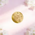Gold acrylic cake topper, Happy Womens Day cupcake decoration for party celebration - Happy Women's Day Gold Disk 4 (Width Approx 5cm)