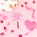 Cake topper Joyeuse Saint Valentin en acrylique rose avec fleche pour decoration. - Flèche - Miroir Rouge Rose
