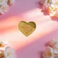 Gold Mirror Heart Acrylic Cake Topper Happy Women's Day Cupcake Party Decoration - Happy Women's Day Gold Heart 3 (Width Approx 5cm)