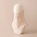 Einfarbige Seide Sonnenschutz Gesichtsmaske und Nackenschutz Variante fur Damen Outdoor - Nude