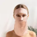 Maschera Solare in Seta Protezione UV Facekini Rosa Traspirante Estate All'aperto - Rosa