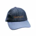Women autumn winter wool herringbone tweed baseball cap casual stylish hat variant - Herringbone Blue