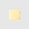 Gold square metal pendant charm for DIY jewelry making and necklace accessories detail. - Square Style / Gold
