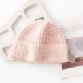 Pink winter warm knit beanie hat, thick wool blend thermal ski cap for cold weather daily wear - Tender Pink