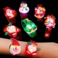 Christmas LED slap bracelet flashing light up wristband party favor gift for kids. - Christmas Light-Up Wristband