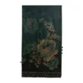 Écharpe châle longue en Xiangyunsha à fleurs de pivoine style vintage chinois traditionnel. - Pivoine Rime Émeraude (FHZ26-90389) / 190x53cm