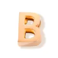 Beau pendentif lettre B en or rose en acier titane accessoire bijoux DIY charme - Lettre B / Or rose