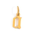 Ciondolo con lettera gotica placcato oro fai da te charm per collane e bracciali personalizzati. - Lettera A / Colore acciaio