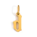 Ciondolo Lettera D Gotico Oro Charm DIY Collana Bracciale Accessorio Gioiello - Lettera D / Colore acciaio