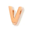 Pendentif lettre V en acier inoxydable or rose breloque de bijoux DIY pour colliers. - Lettre V