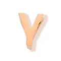 Pendentif lettre Y en acier titane or rose accessoire bijoux DIY surface lisse charme - Lettre Y
