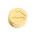 Gold stainless steel lip charm bead DIY jewelry accessory chic pendant component for bracelets - Perforated Lips