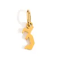 Ciondolo lettera dorato charm iniziale per collana braccialetto accessorio gioiello DIY. - Lettera Z