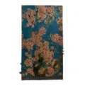 Écharpe de luxe en soie mûrier avec imprimé floral artistique, long foulard élégant pour femmes. - Fleurs de Pêcher en Fleurs (FHZ26-90392) / 190x53cm