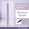 Retractable gel pen macaron purple 0.5mm ST tip cute office school writing stationery supplies - Macaron Purple