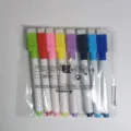 Colorful magnetic whiteboard markers set with eraser caps for kids drawing, school and office. - Black Core 8-Count Pack