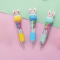 Joli stylo Bille multicolore lapin de Paques variante, stylo transparent pour ecoliers. - Lapin aux Œufs de Pâques