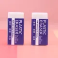 Plastic eraser 2B soft clean stationery school office supplies student writing drawing tool 2pcs - 3081