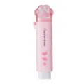 Schattige roze kattenpoot pen gum, intrekbare student correctie schoolkantoor stationery - Roze