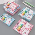 Cute cartoon crayon set colorful drawing pens for kids school stationery art supplies 8/12/24 - Plush Doll 24 Colors
