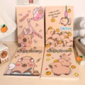 A5 schattig capybaraschrift gelinieerd notitieboekje oranjethema briefpapier school - Capybara Droom