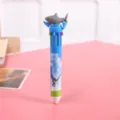 Detailed view of the cute shark multi-color ballpoint pen, close-up product shot. - Sneaker Shark