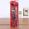 Set de papelería de dibujos animados para niños caja de regalo material escolar - Juego de 5 piezas coche rojo / Rojo
