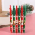 Simpatica penna gel natalizia retrattile, cancelleria per studenti, regalo festivo perfetto. - Penne di Natale modello C