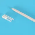 Transparent gel pen with cap pastel ink highlighters cute student stationery colorful pen. - 0.6mm / Silver
