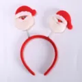 Christmas Santa Claus plush headband festive party hair hoop cute holiday accessories - Spring Red Hat