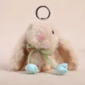 Simpatico portachiavi in peluche con coniglietto tulipano, ciondolo borsa bambola morbido. - Coniglietto tulipano - Caffè