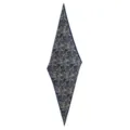 Sciarpa a rombo in seta di lusso da donna con stampa paisley classica, pura seta estiva. - FHZ25-90082-1 Blu