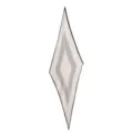 Women mulberry silk diamond scarf elegant geometric print luxury style neckerchief summer - FHZ25-90083-1 White