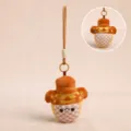 Goujian sword plush pendant creative cultural souvenir decompression cute hanging ornament gift - 12cm / Brown