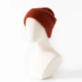 Gorro de lana naranja, gorro de punto con vuelta, sombrero de invierno cálido unisex. - Circunferencia de Cabeza ≥45cm / Caramelo