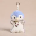 Cute plush penguin keychain stuffed animal soft toy with metal ring for kids and bag decor - Scented Bean Bag Penguin