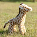Standing plush giraffe toy for kids, realistic stuffed animal doll home decor gift. - Standing Giraffe Plush / Approx. 25cm
