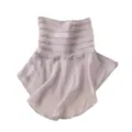 Solid color mesh silk neck gaiter for women, breathable summer sun protection mulberry silk false collar. - Silver Gray