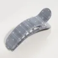 Exquisite grey plaid star hair claw clip, curved acetate design for versatile styling. - Gray Star