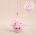Cute plush sword pendant creative cultural souvenir stress relief charm pink keychain gift - 12cm / Pink