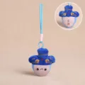 Cute plush toy pendant featuring creative cultural historical artifact design with hanging strap. - Cloud Pattern Smile / 12cm / Blue