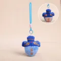 Creative cultural plush keychain pendant with blue sword shape design, soft fabric. - Embossed Cloud / 12cm / Blue