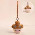 Cute plush pendant creative cultural souvenir backpack charm soft hanging ornament decoration - Cloud Pattern Smile / 12cm / Brown