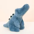 Peluche dinosauro blu soffice, morbido animale di peluche imbottito per regalo bambini. - Coccodrillo / 38 cm / Blu