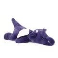 Peluche drago viola con ali rosa, morbida bambola di animale imbottito per regalo bambini. - drago volante / 60 cm / Viola