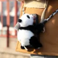 Cute panda plush phone strap holder fluffy animal doll cute plush toy gift for friends - Panda Phone Clip