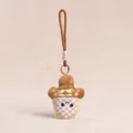 Cute plush sword pendant cultural creative souvenir bag charm soft toy gift accessory - 10cm / Brown