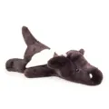 Adorabile peluche drago grigio scuro con ali morbide, perfetto regalo di animale imbottito. - drago volante / 60 cm / Marrone